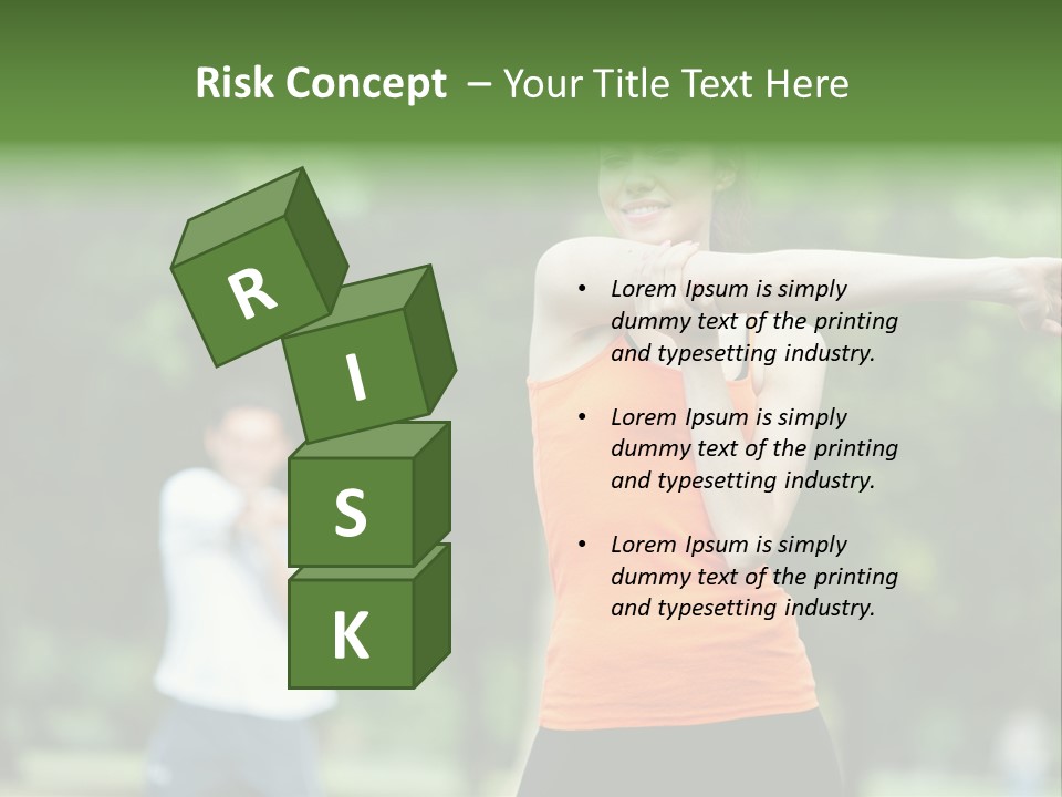 Pretty Smile Woman PowerPoint Template