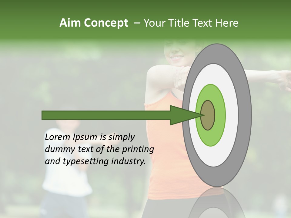 Pretty Smile Woman PowerPoint Template