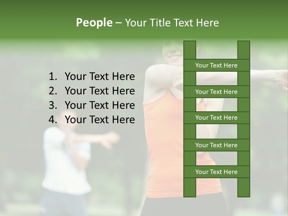 Pretty Smile Woman PowerPoint Template