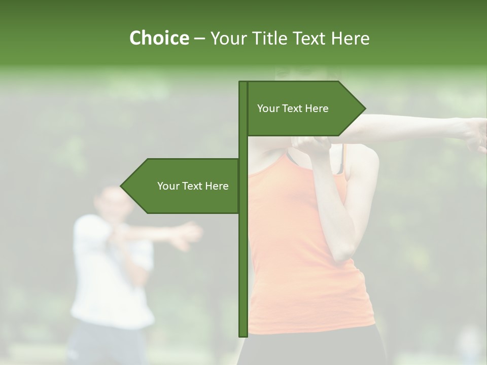 Pretty Smile Woman PowerPoint Template