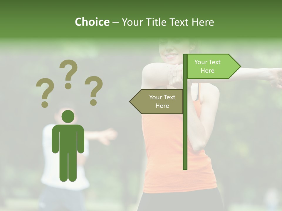 Pretty Smile Woman PowerPoint Template