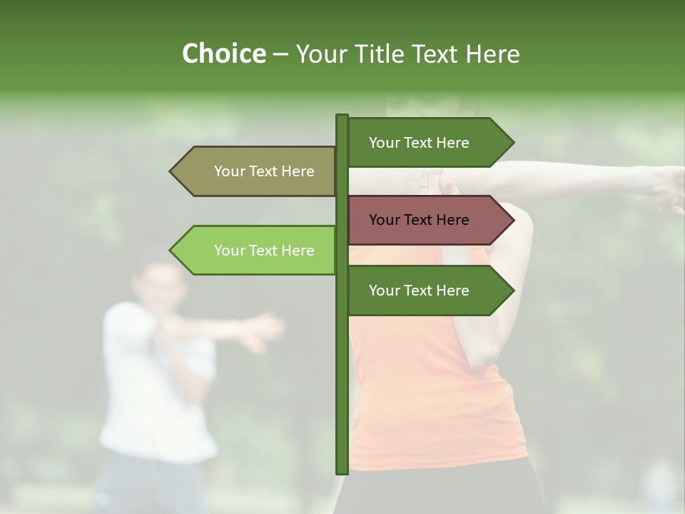 Pretty Smile Woman PowerPoint Template