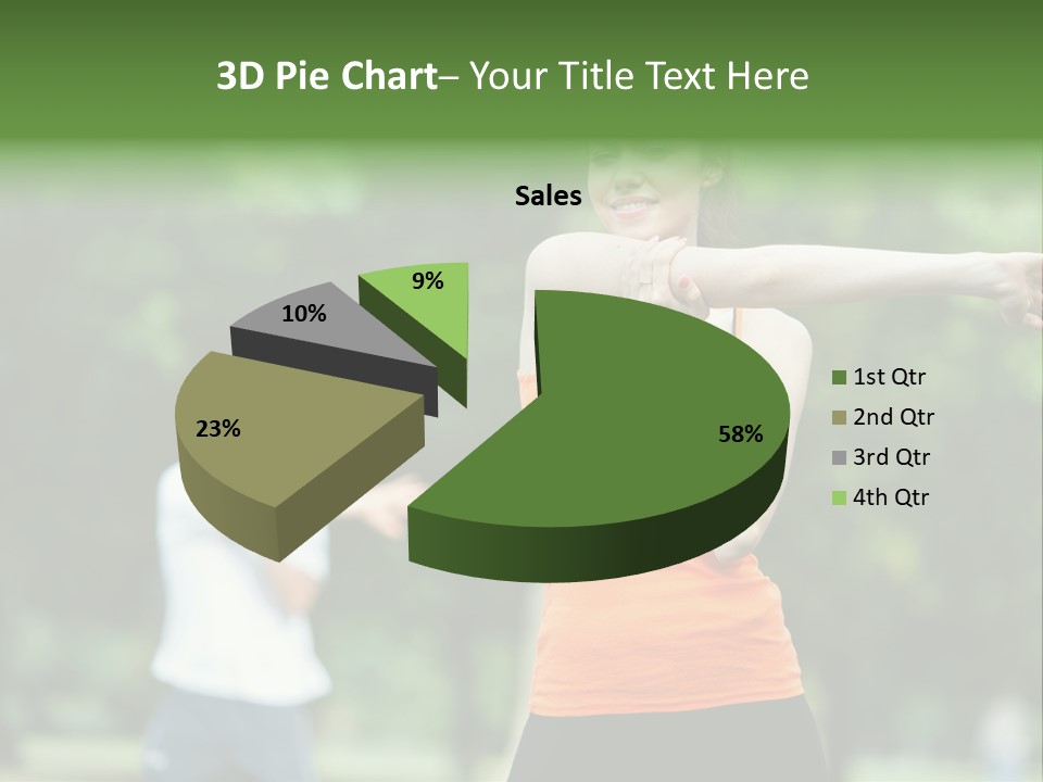 Pretty Smile Woman PowerPoint Template