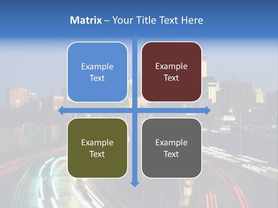 Dusk Building Office PowerPoint Template