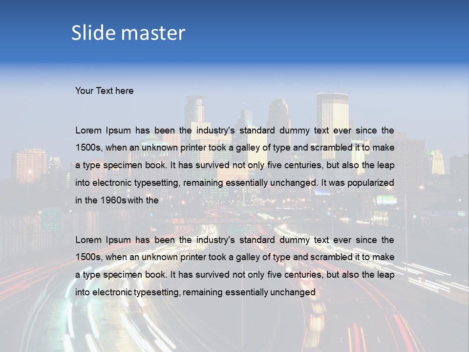 Dusk Building Office PowerPoint Template