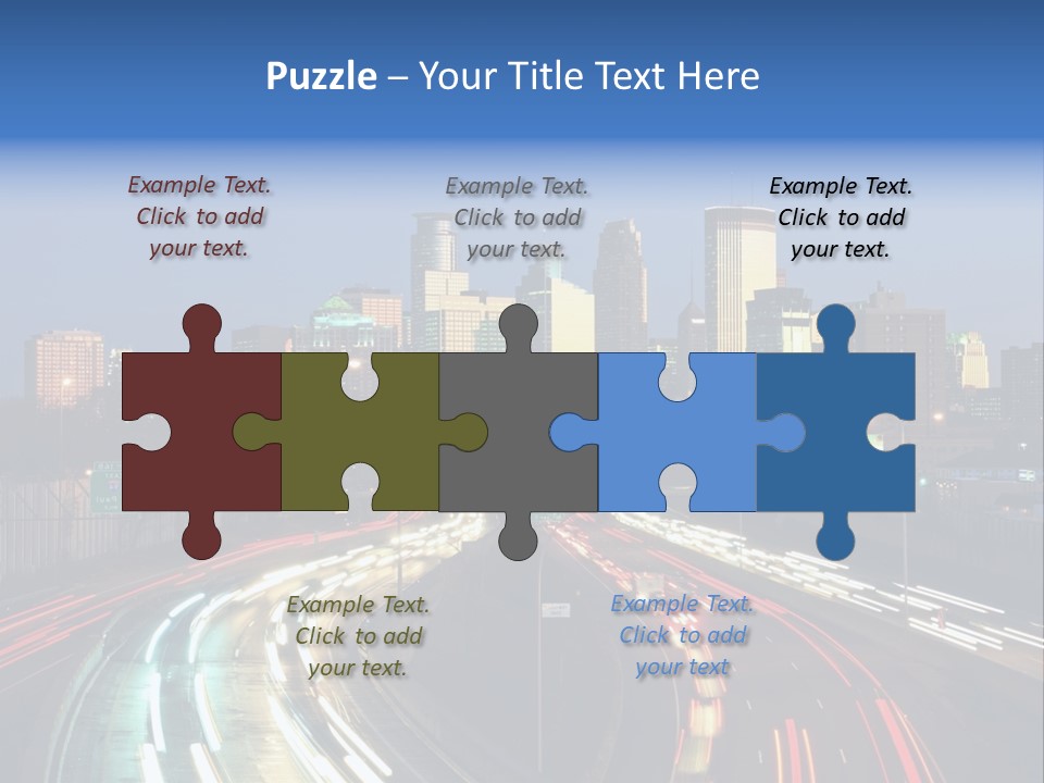Dusk Building Office PowerPoint Template