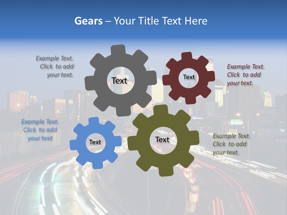 Dusk Building Office PowerPoint Template