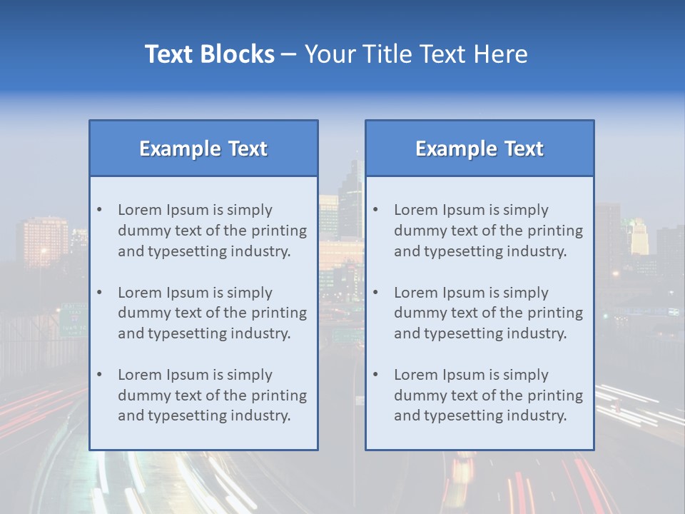 Dusk Building Office PowerPoint Template