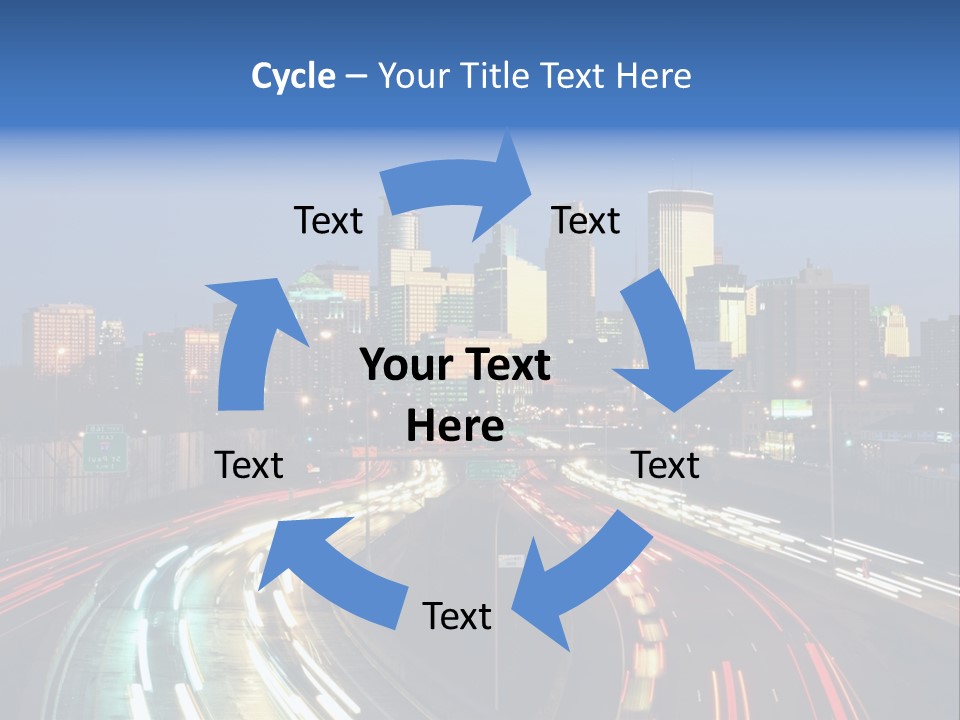 Dusk Building Office PowerPoint Template