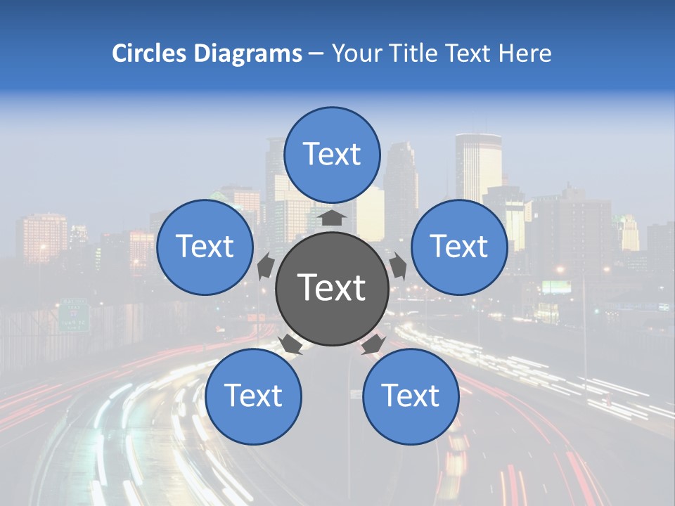 Dusk Building Office PowerPoint Template
