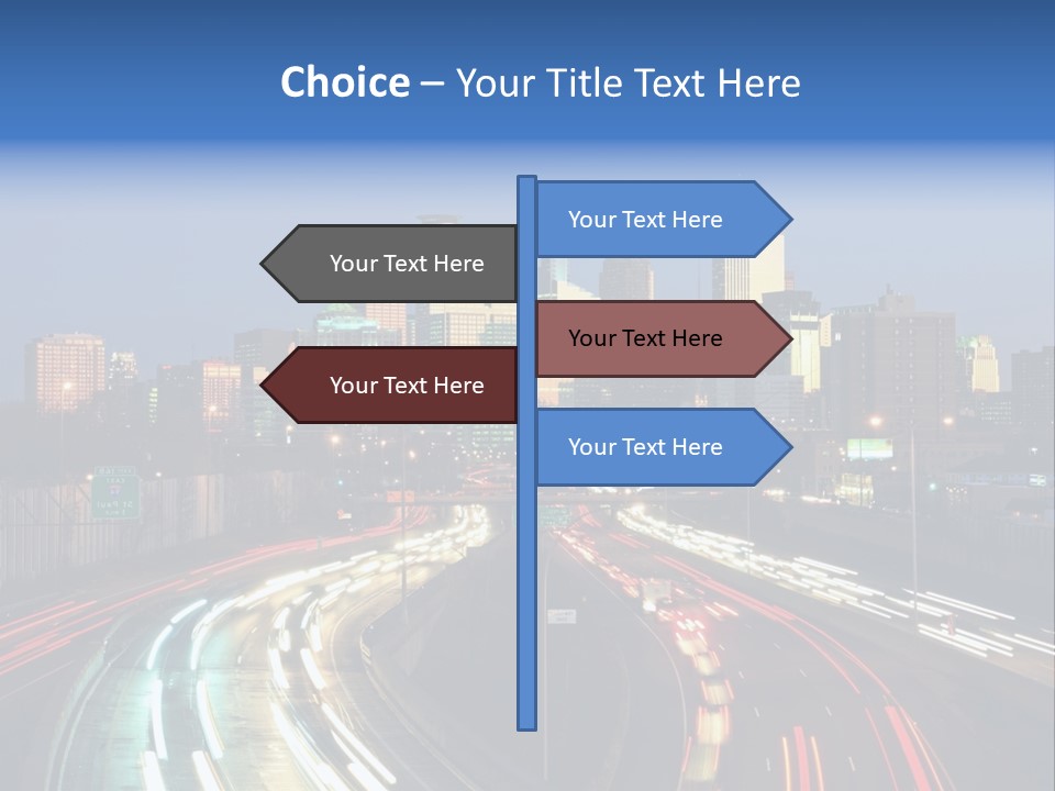 Dusk Building Office PowerPoint Template