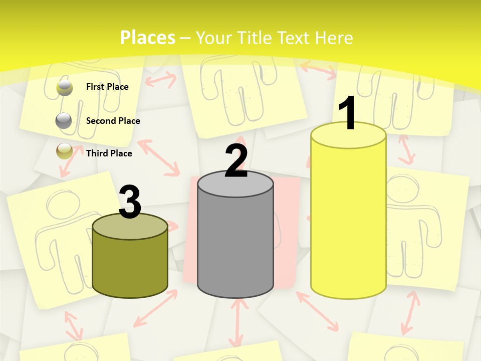 Communicate Notepaper Crowd PowerPoint Template