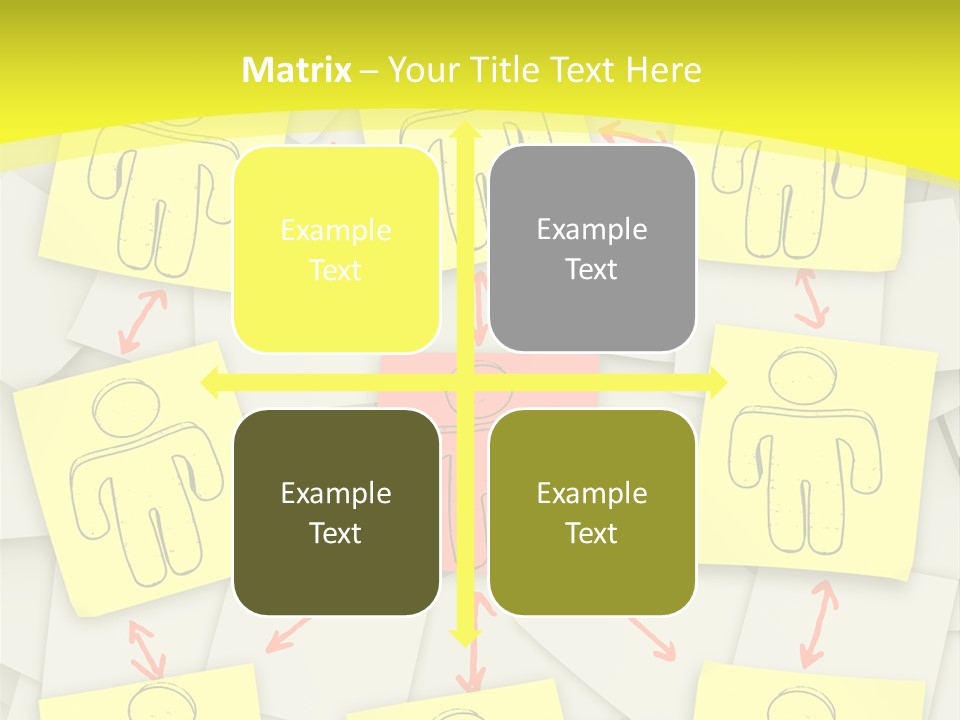 Communicate Notepaper Crowd PowerPoint Template