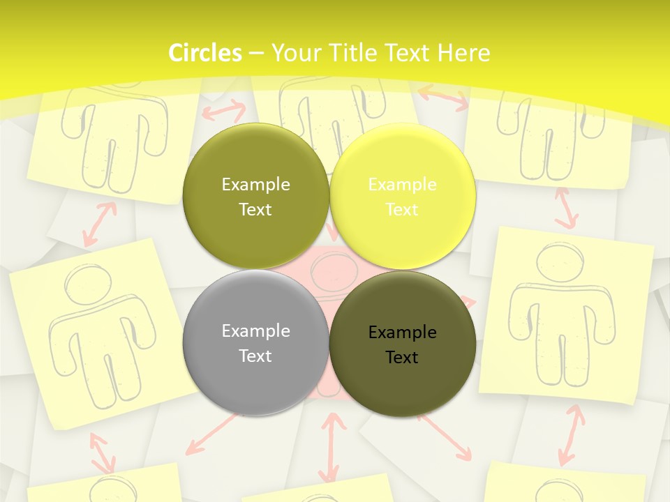 Communicate Notepaper Crowd PowerPoint Template