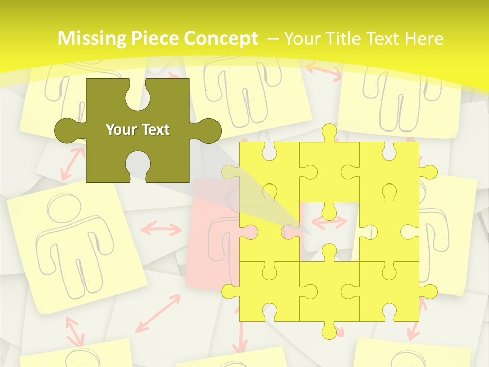 Communicate Notepaper Crowd PowerPoint Template