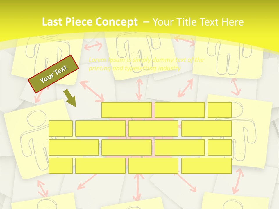 Communicate Notepaper Crowd PowerPoint Template