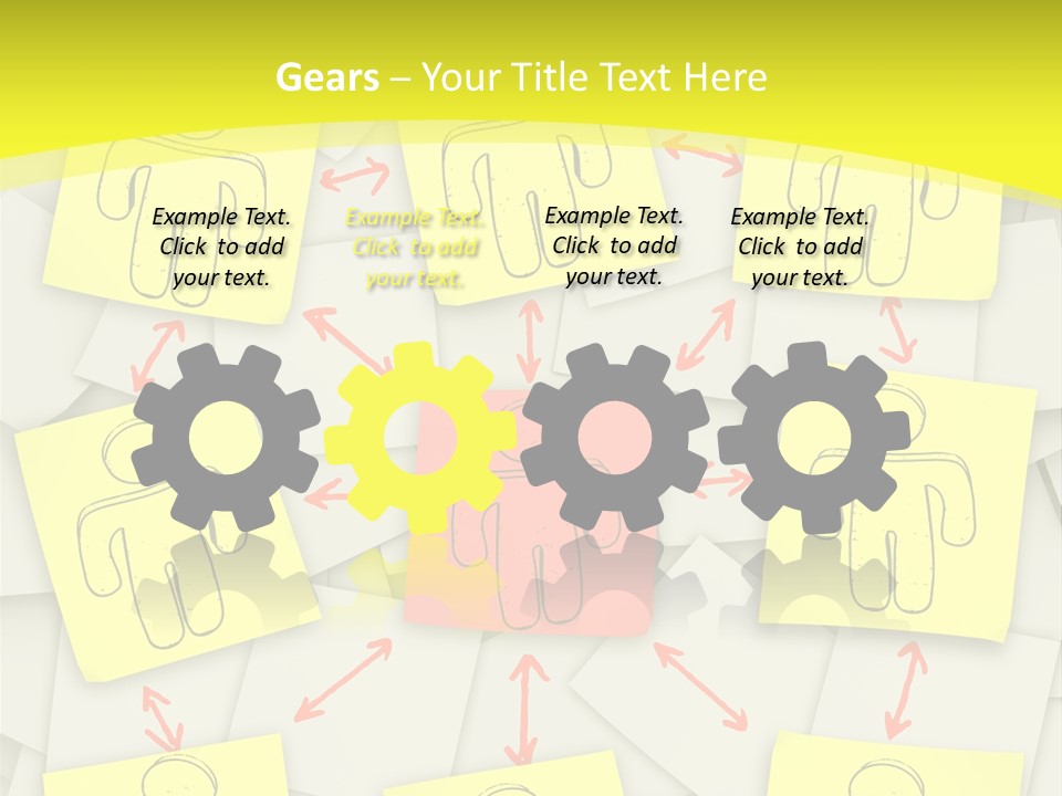 Communicate Notepaper Crowd PowerPoint Template