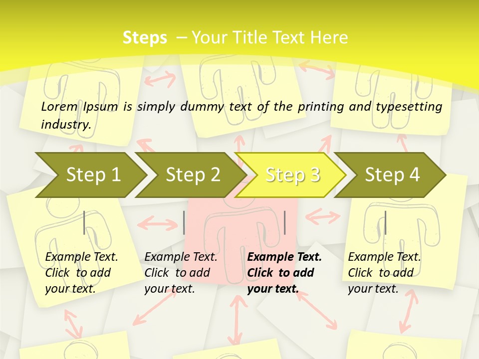 Communicate Notepaper Crowd PowerPoint Template