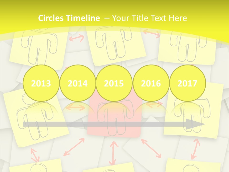 Communicate Notepaper Crowd PowerPoint Template