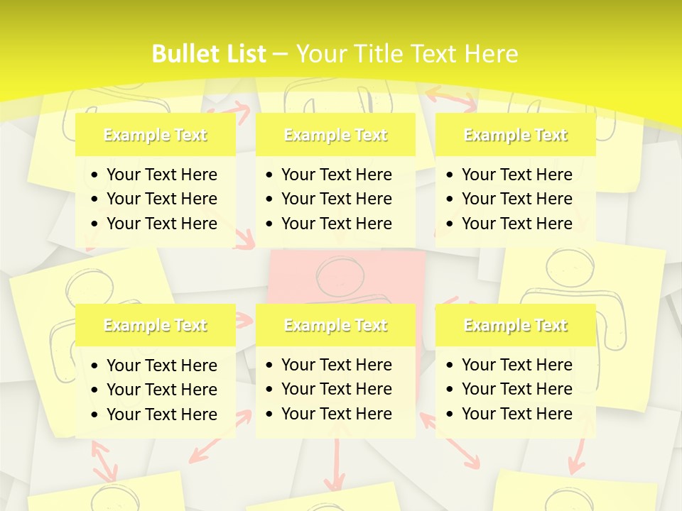 Communicate Notepaper Crowd PowerPoint Template