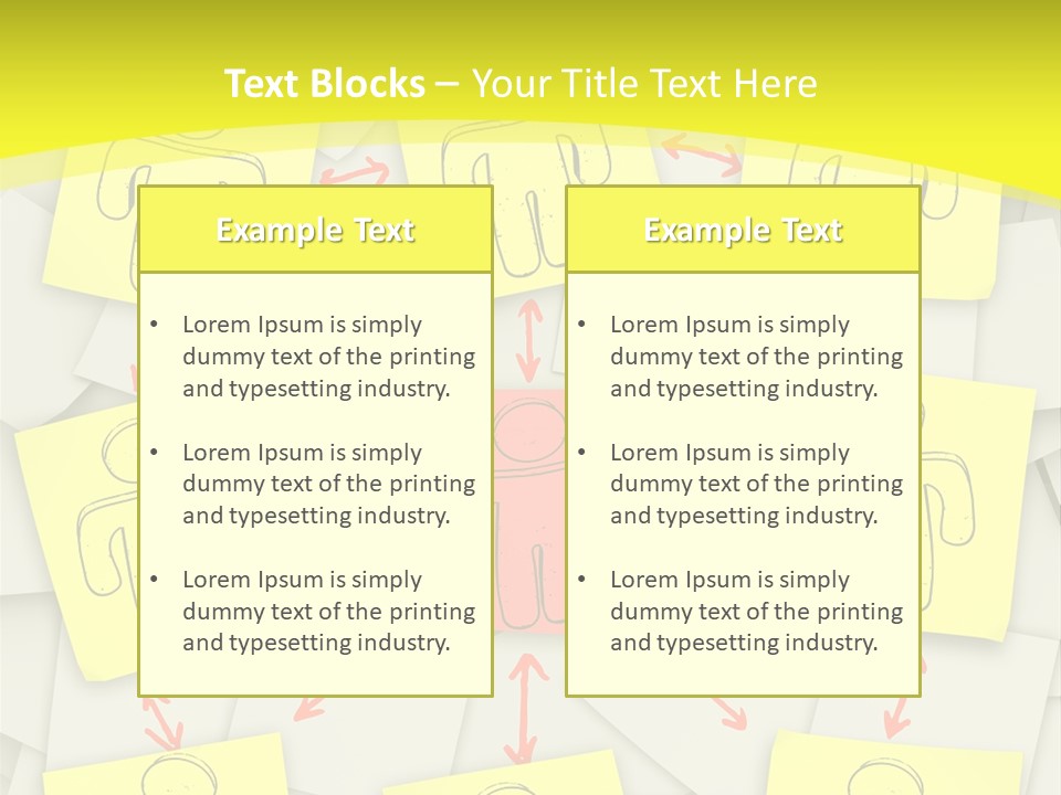 Communicate Notepaper Crowd PowerPoint Template
