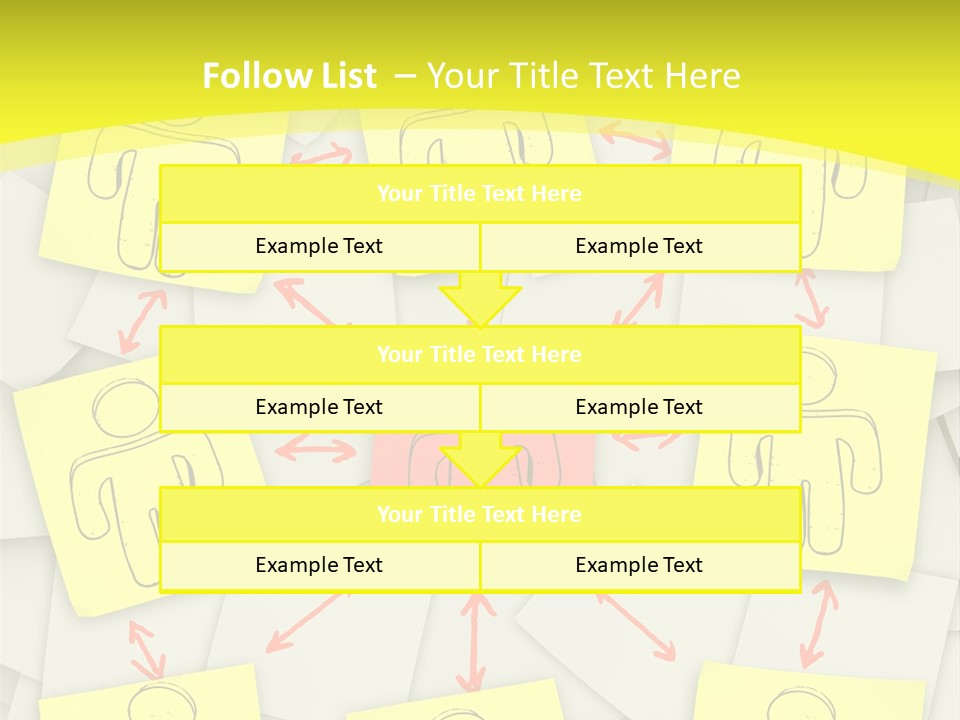 Communicate Notepaper Crowd PowerPoint Template