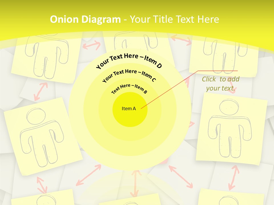 Communicate Notepaper Crowd PowerPoint Template