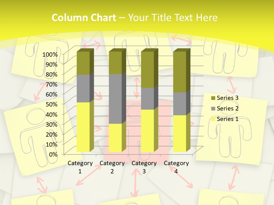 Communicate Notepaper Crowd PowerPoint Template