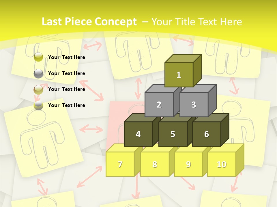 Communicate Notepaper Crowd PowerPoint Template