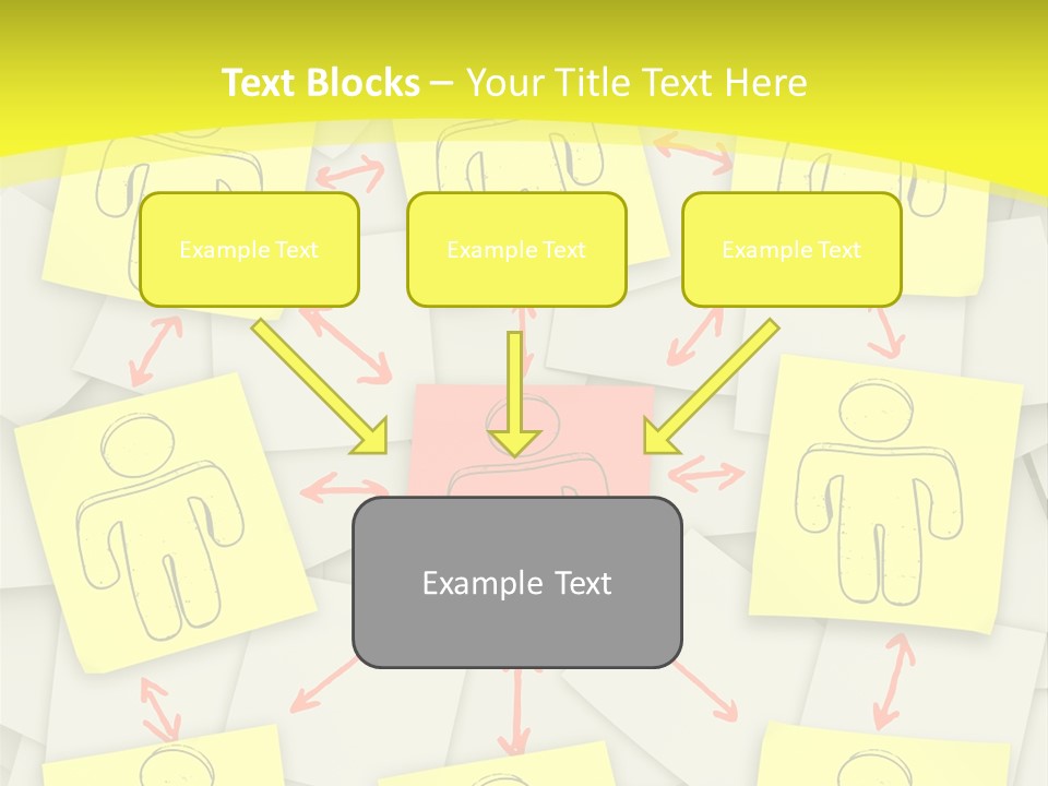 Communicate Notepaper Crowd PowerPoint Template