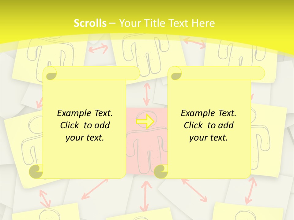 Communicate Notepaper Crowd PowerPoint Template
