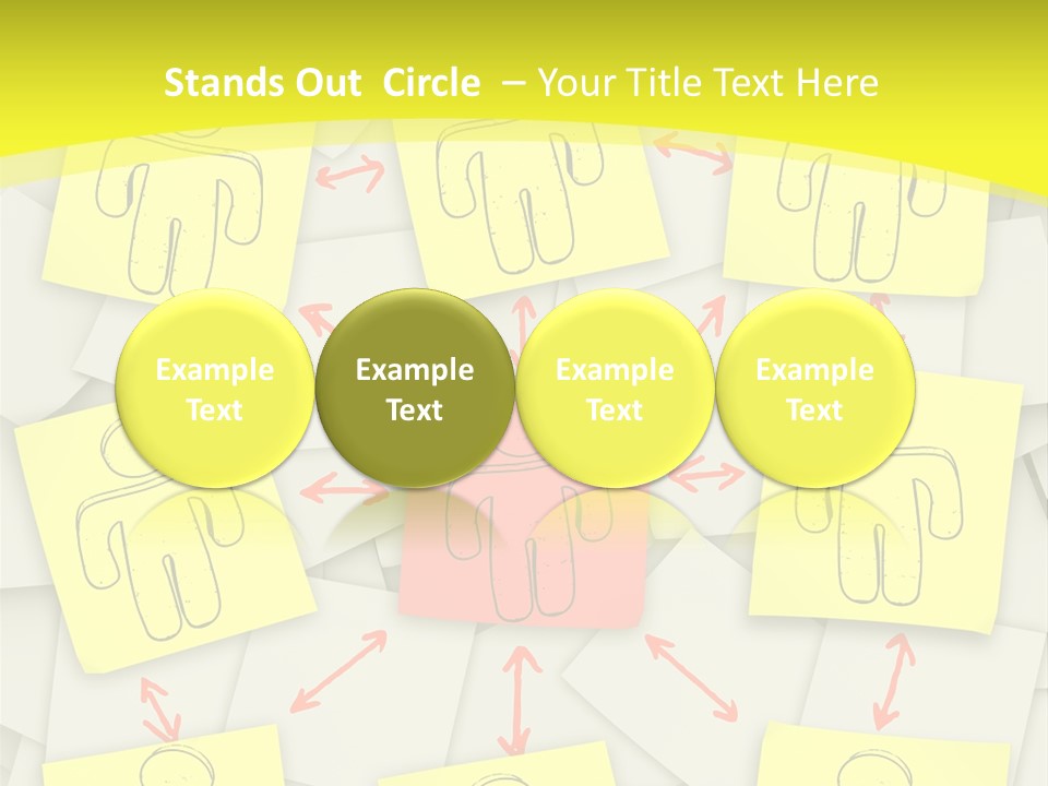 Communicate Notepaper Crowd PowerPoint Template