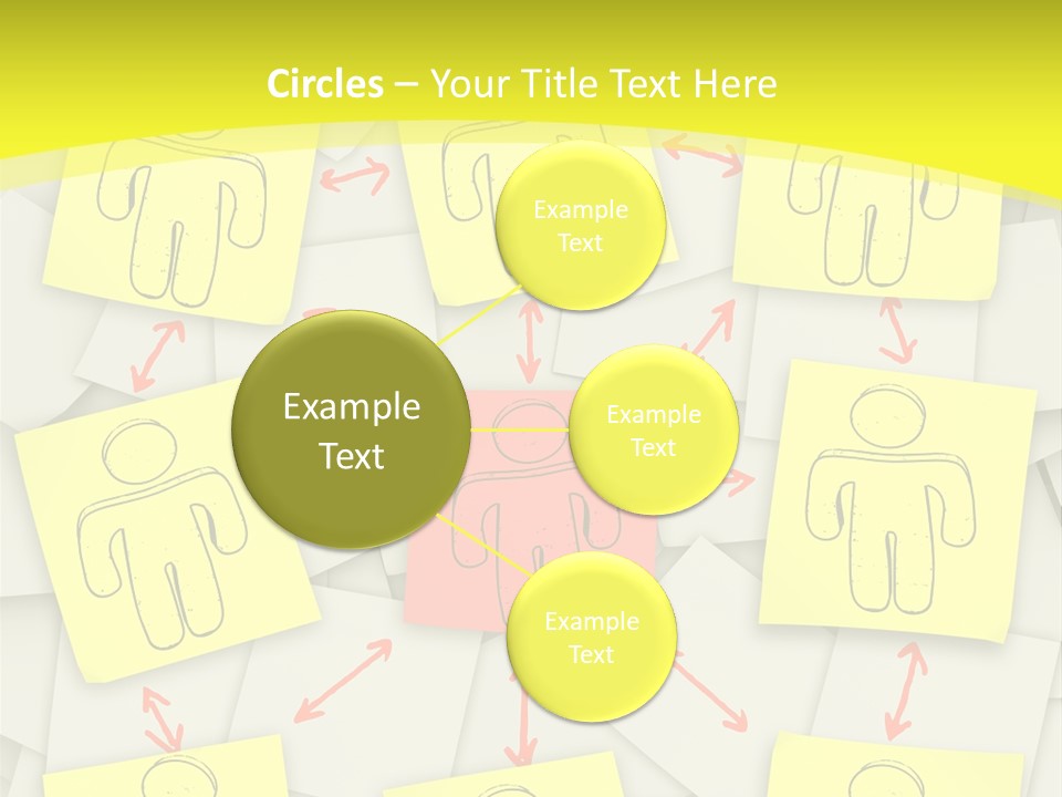 Communicate Notepaper Crowd PowerPoint Template