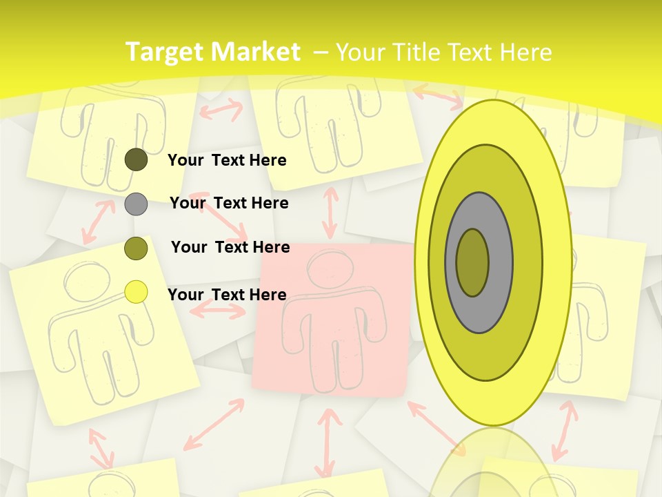 Communicate Notepaper Crowd PowerPoint Template