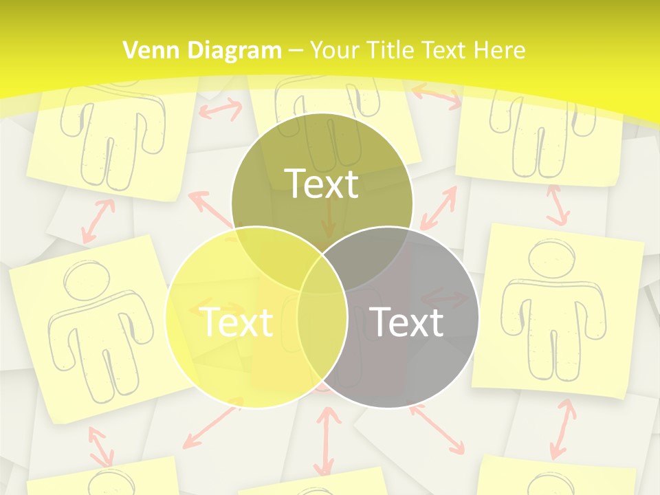 Communicate Notepaper Crowd PowerPoint Template