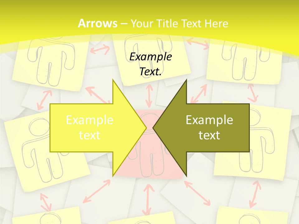 Communicate Notepaper Crowd PowerPoint Template