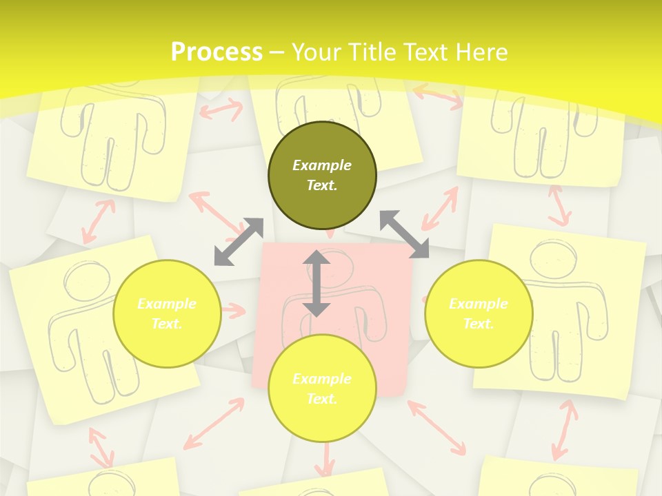 Communicate Notepaper Crowd PowerPoint Template