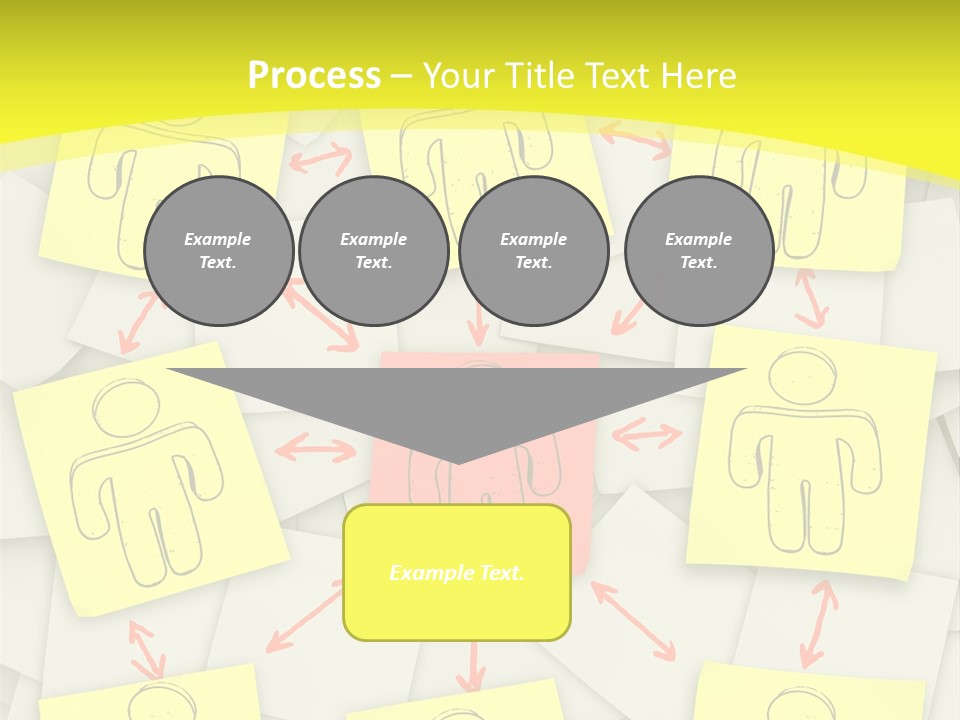 Communicate Notepaper Crowd PowerPoint Template