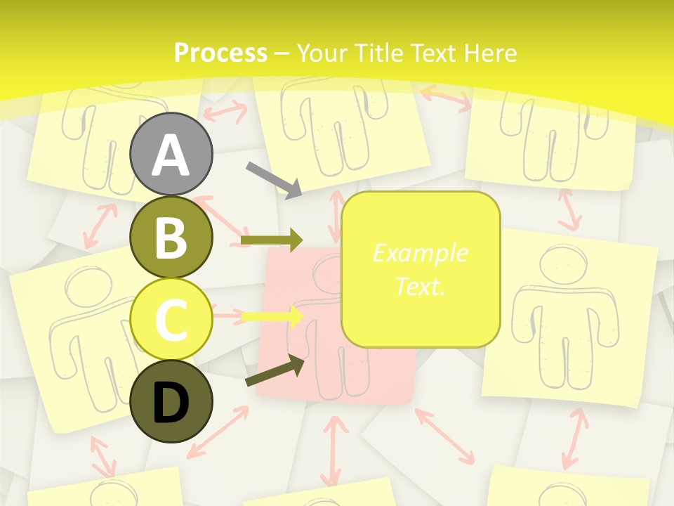 Communicate Notepaper Crowd PowerPoint Template