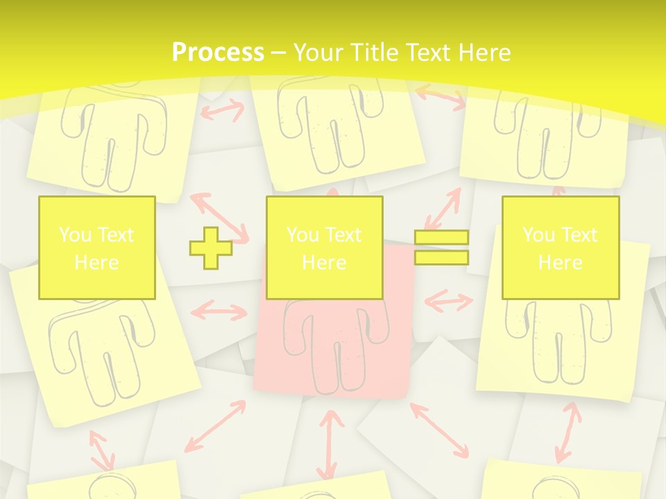 Communicate Notepaper Crowd PowerPoint Template