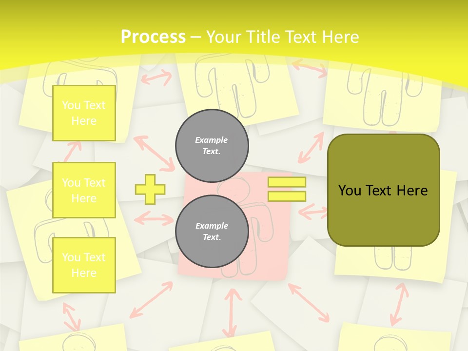Communicate Notepaper Crowd PowerPoint Template