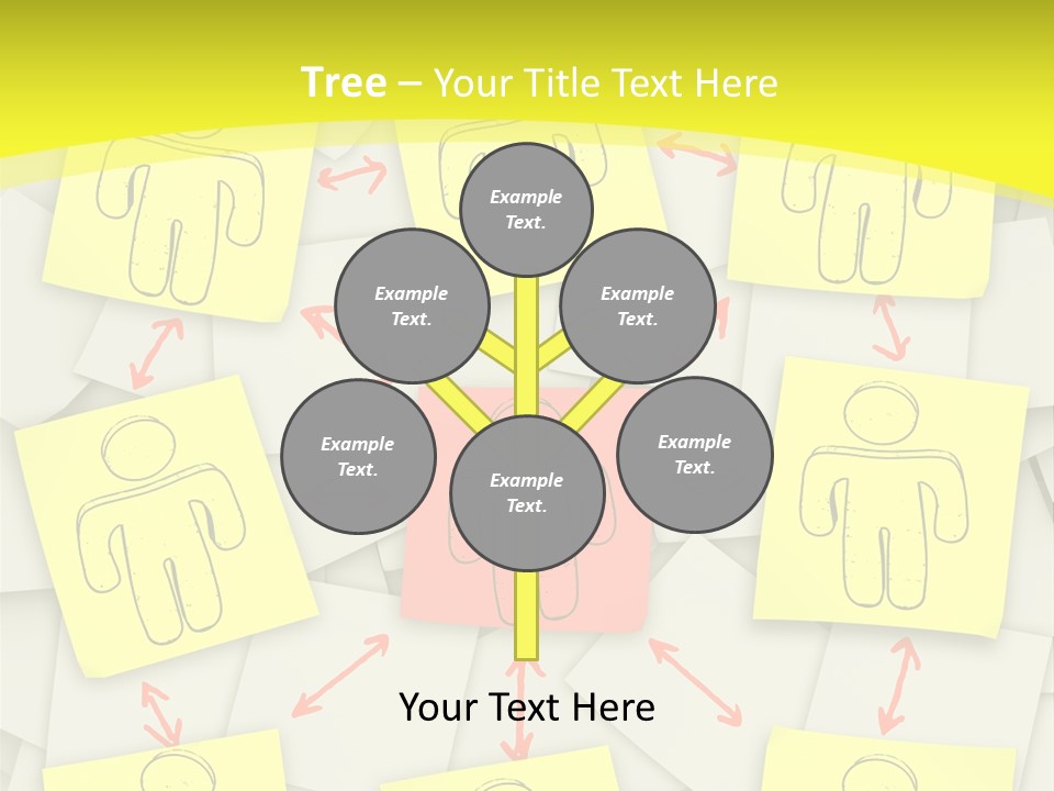 Communicate Notepaper Crowd PowerPoint Template