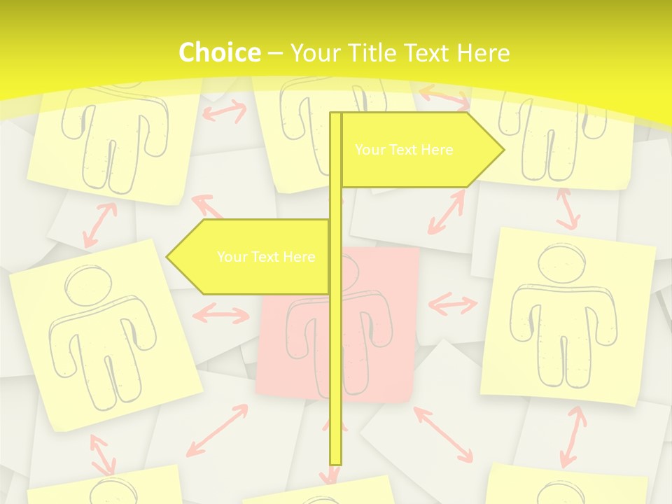 Communicate Notepaper Crowd PowerPoint Template