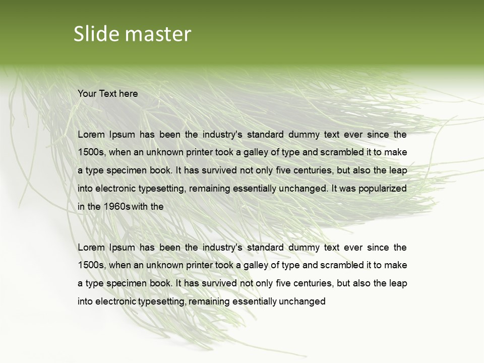 Cure Herb Image PowerPoint Template