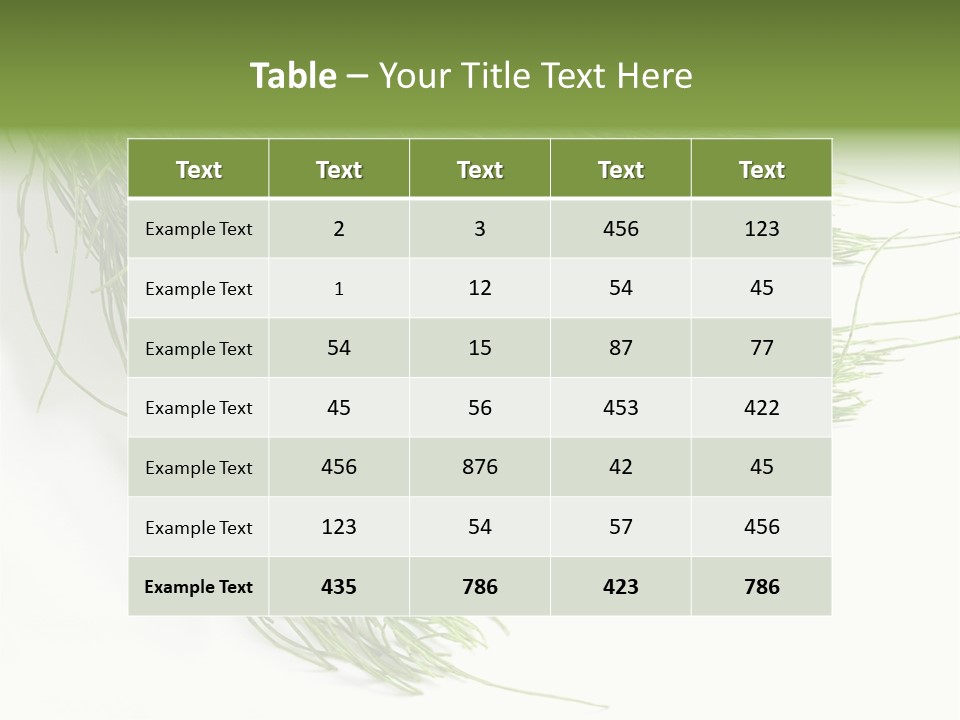 Cure Herb Image PowerPoint Template