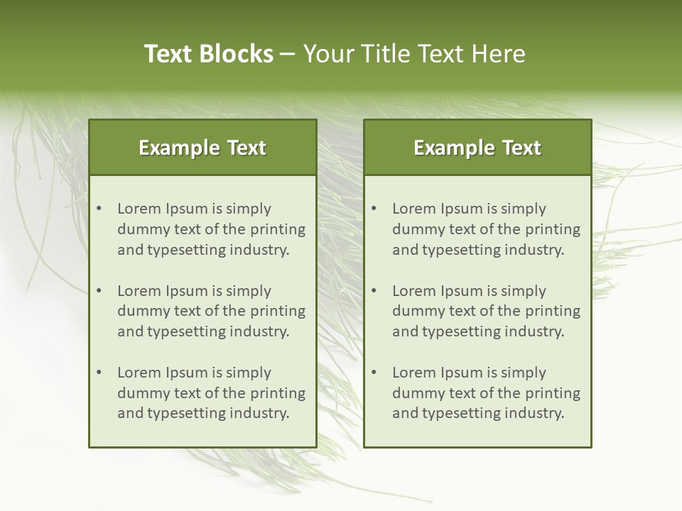 Cure Herb Image PowerPoint Template
