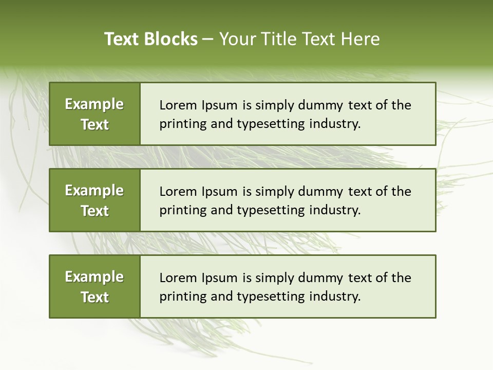 Cure Herb Image PowerPoint Template