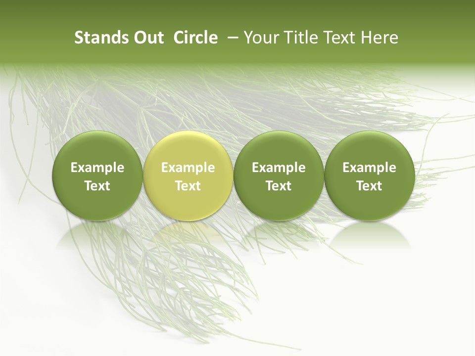 Cure Herb Image PowerPoint Template