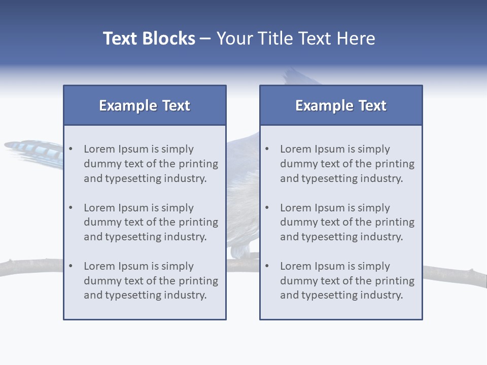 Wildlife Perch Bird PowerPoint Template