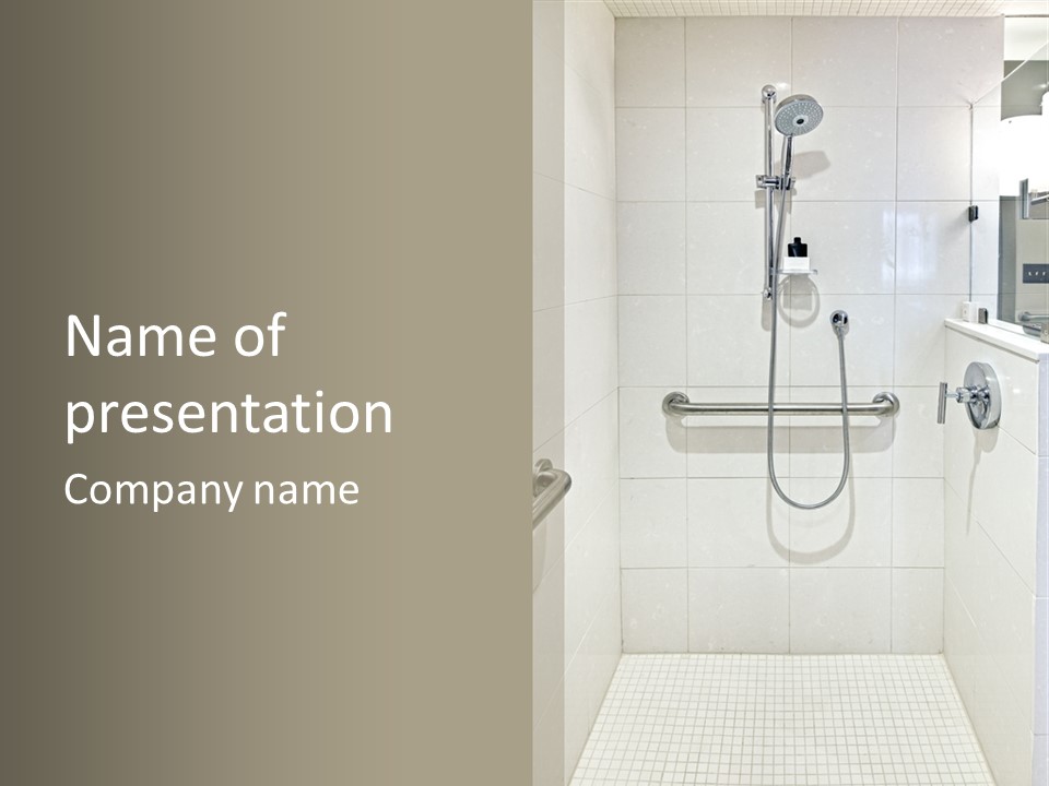 Restroom Wash Bathroom PowerPoint Template